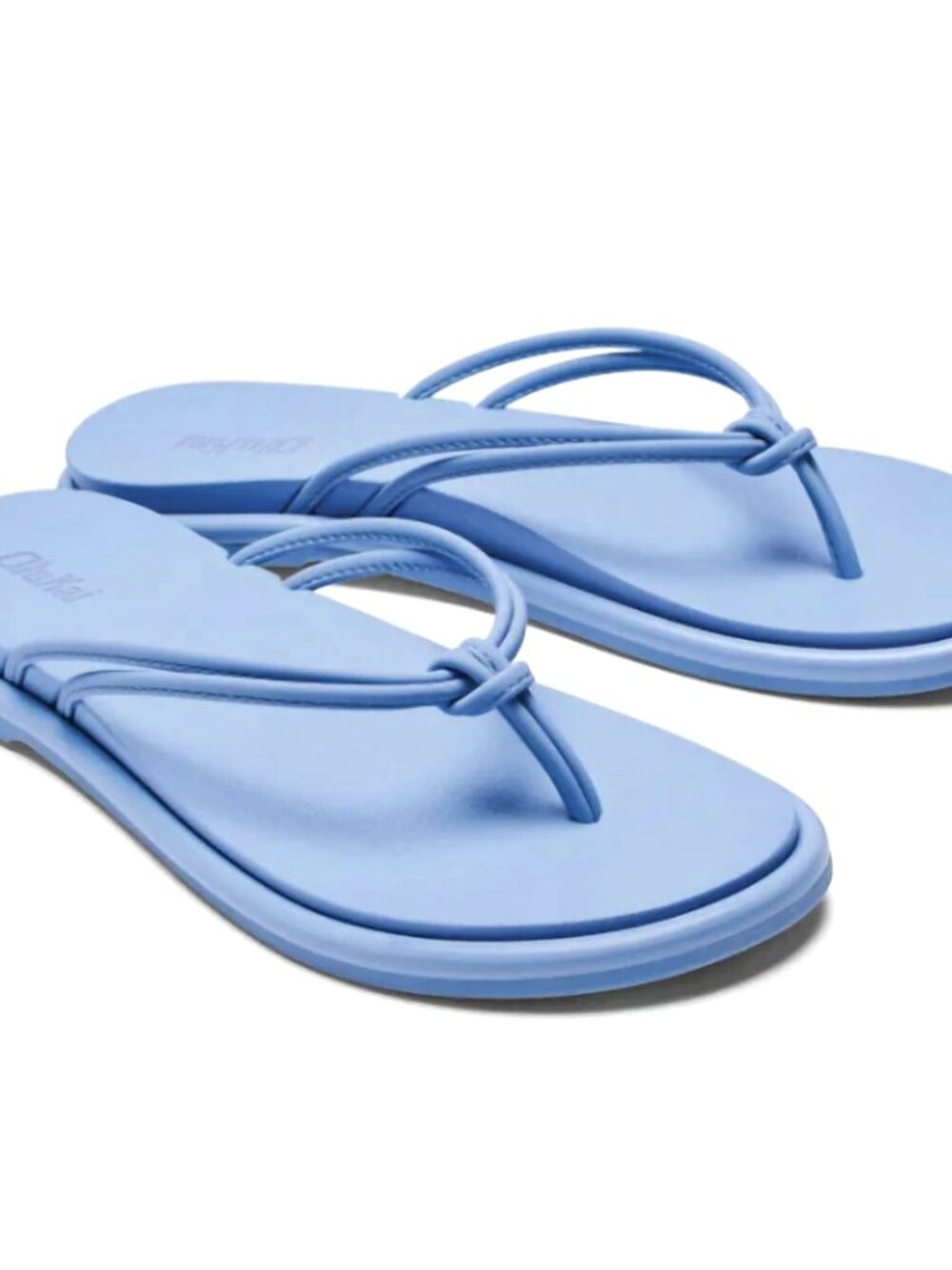 NWOT OLUKAI 'AKA" CLOUD BLUE THONGS SANDALS SIZE: 9
